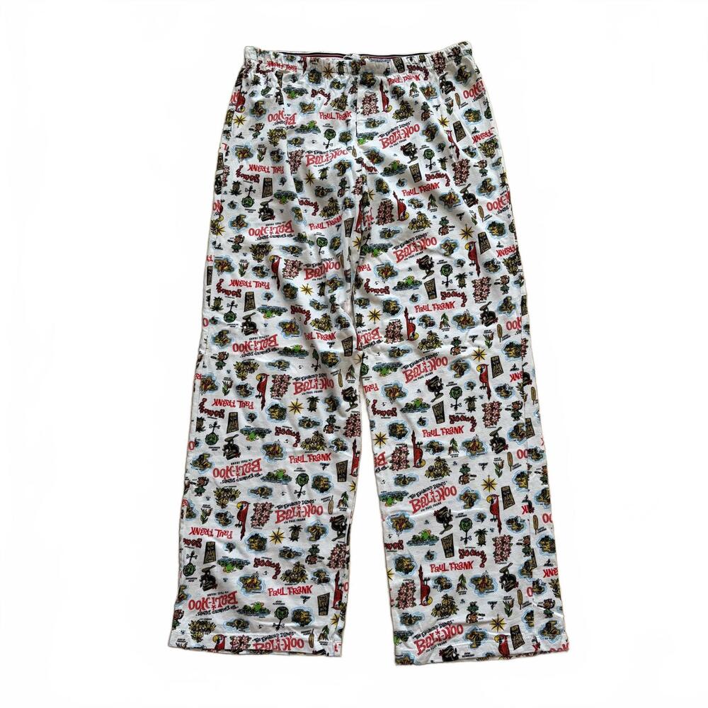 Y2K Paul Frank Pajama Bottoms Pants Bali-Hoo Tropical Vintage Sleepwear Medium